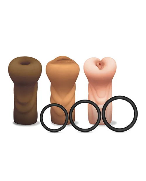 Global Novelties LLC Male Sex Toys MSTR B8 Stroker Set 3pk