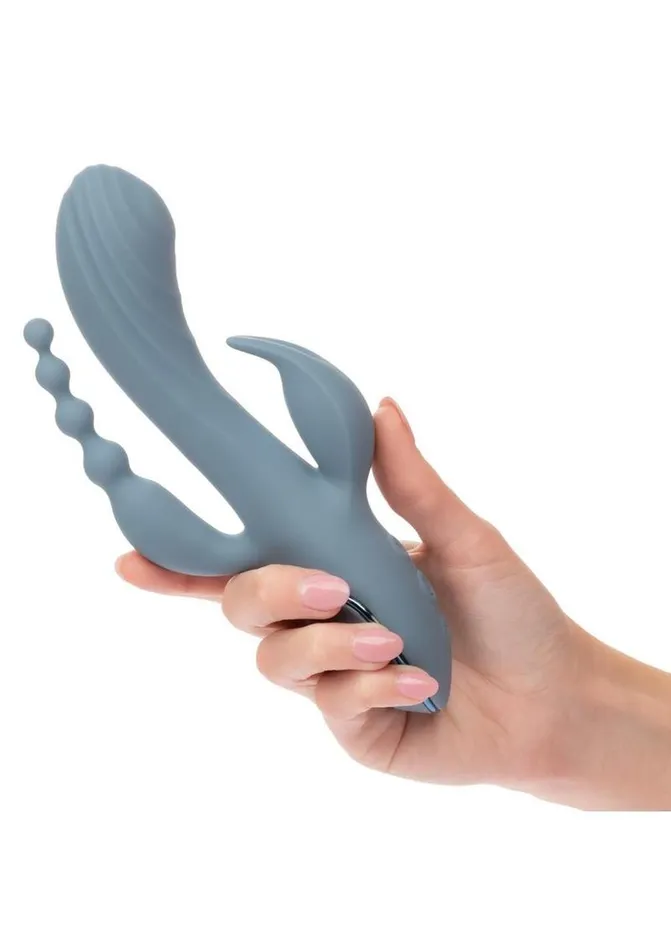 III Triple III Triple Ecstasy Rechargeable Silicone Stimulating Massager Female Sex Toys
