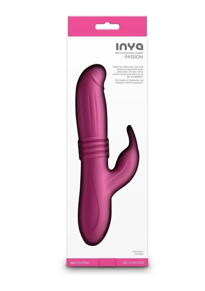 Inya Female Sex Toys Inya Passion Rechargeable Silicone Rabbit Vibrator