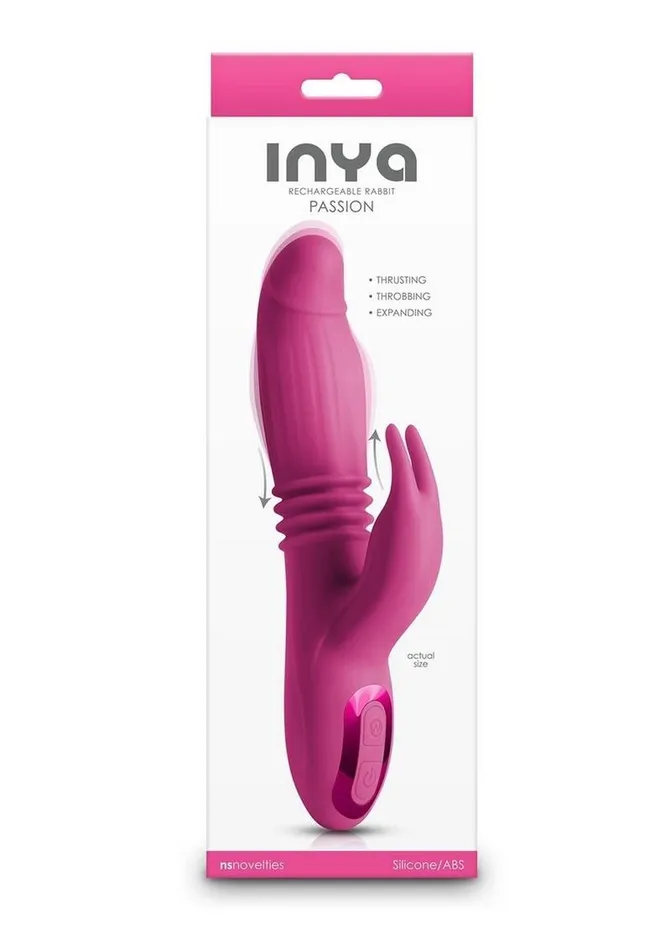 Inya Female Sex Toys Inya Passion Rechargeable Silicone Rabbit Vibrator
