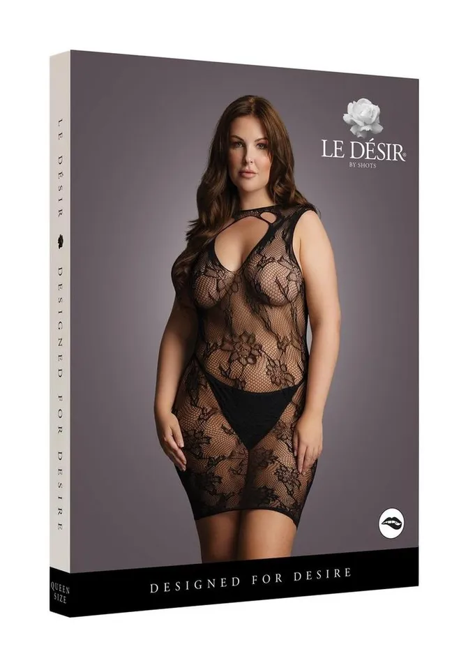 Le Desir High Neck Lace Mini Dress Le Desir Female Sex Toys