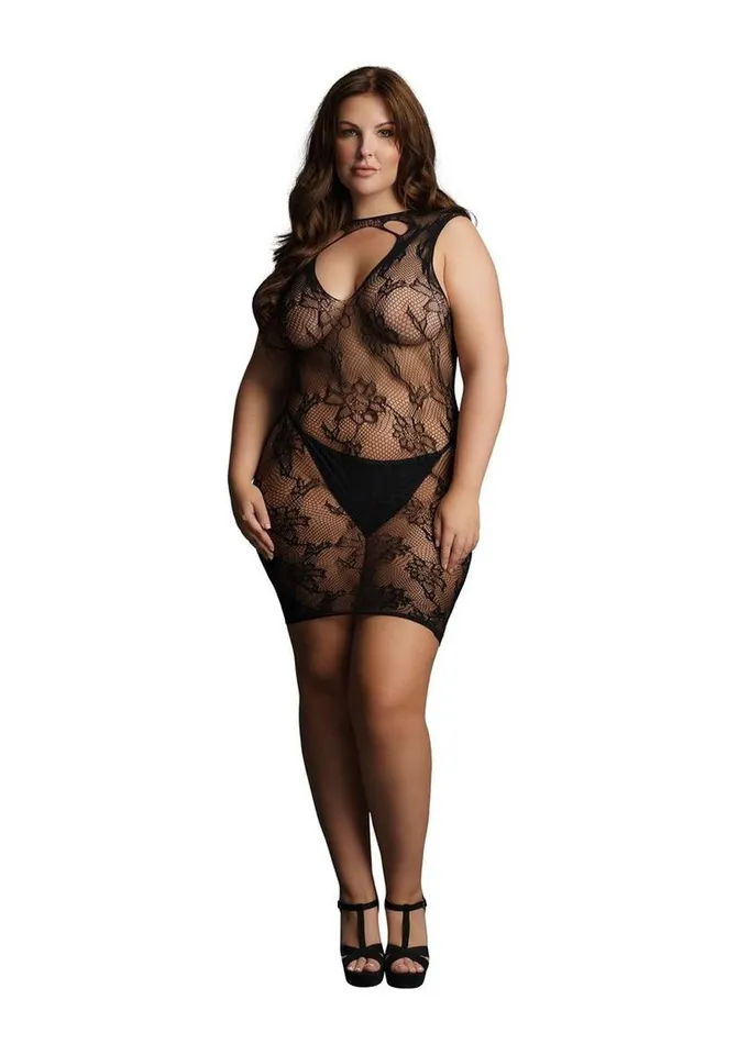 Le Desir High Neck Lace Mini Dress Le Desir Female Sex Toys
