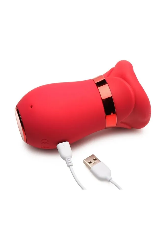Lickgasm Female Sex Toys Lickgasm Kiss Me More Kissing Sucking and Vibrating Rechargeable Silicone Clitoral Vibrator