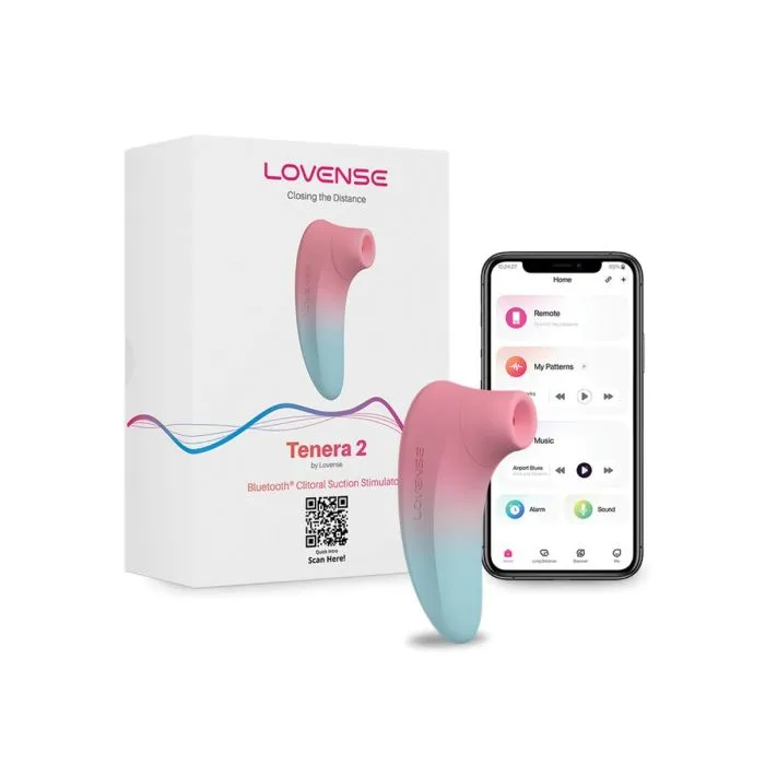 Lovense Tenera 2 Suction Vibrator PinkBlue Hytto Pte Ltd Vibrators