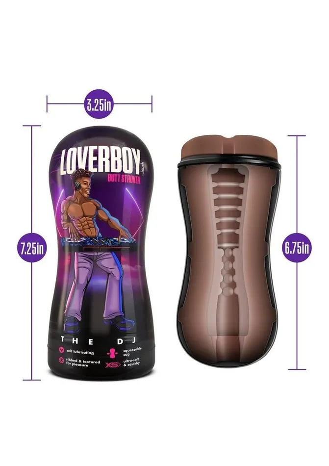 Loverboy The DJ Self Lubricating Anal Pocket Stroker Coverboy Male Sex Toys