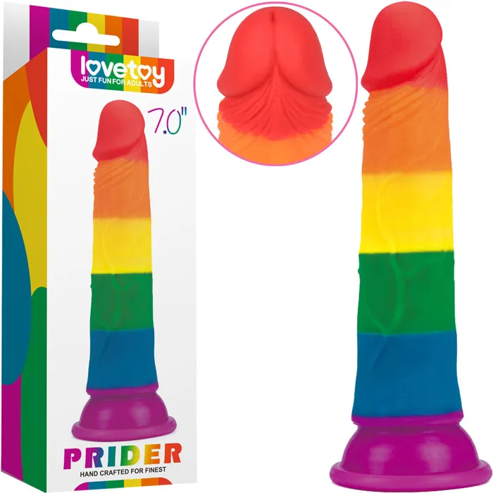 Lovetoy Prider 7 Platinum Cured Silicone Dildo Lovetoy Dildos