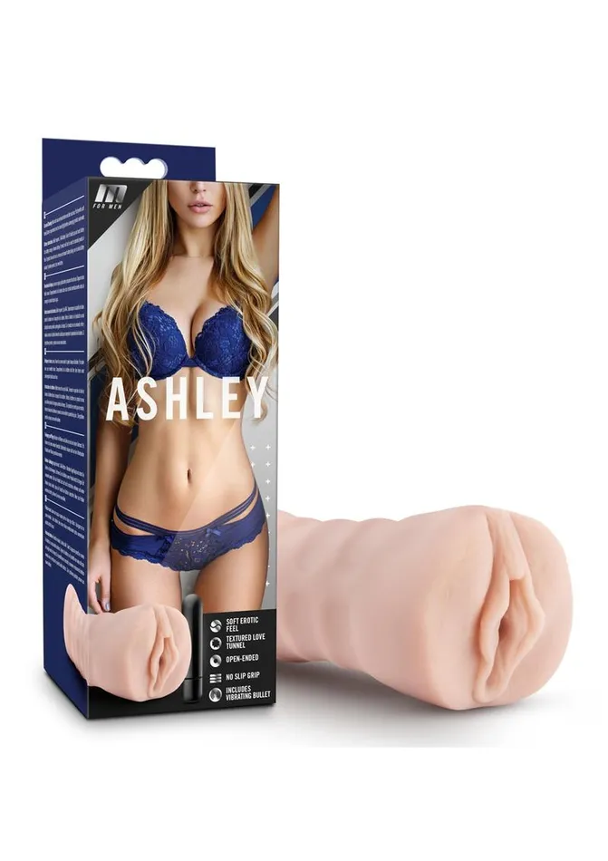 M for Men Male Sex Toys M For Men Ashley Vibrating Masturbator with Bullet Pussy M for Men Male Sex Toys M For Men Ashley Vibrating Masturbator with Bullet Pussy