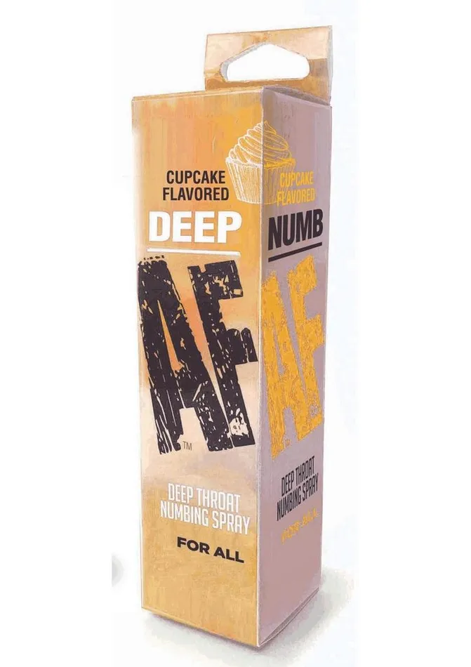 Male Sex Toys Deep AF Deep Throat Numbing Spray Cupcake AF
