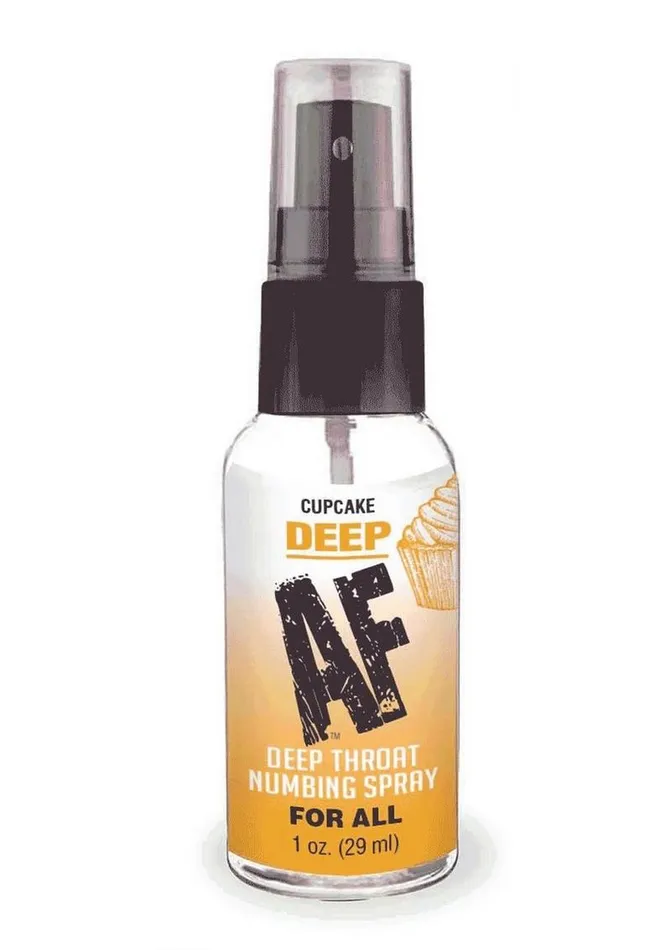 Male Sex Toys Deep AF Deep Throat Numbing Spray Cupcake AF
