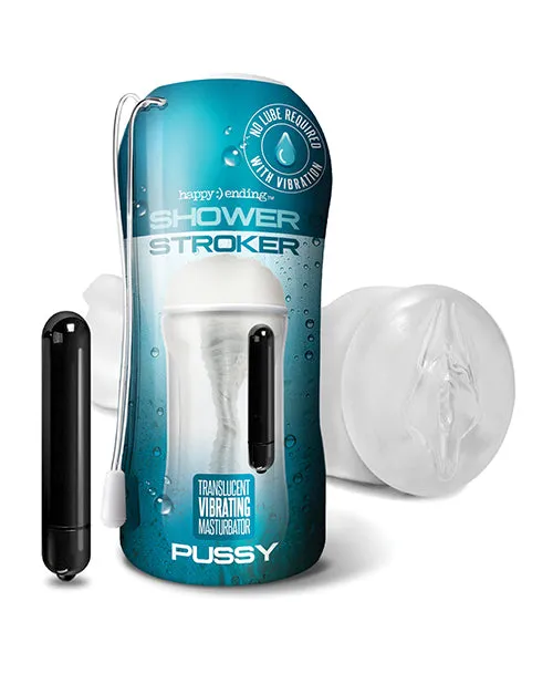 Male Sex Toys Global Novelties LLC Shower Stroker Vibrating Pussy Clear