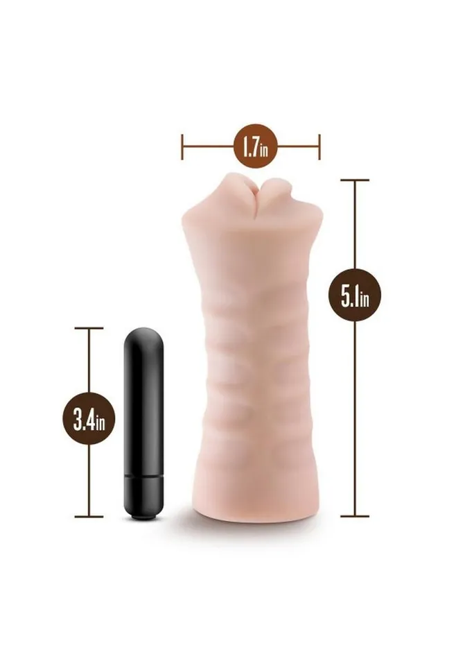 Male Sex Toys M for Men M For Men Angie Vibrating Masturbator with Bullet Mouth Male Sex Toys M for Men M For Men Angie Vibrating Masturbator with Bullet Mouth