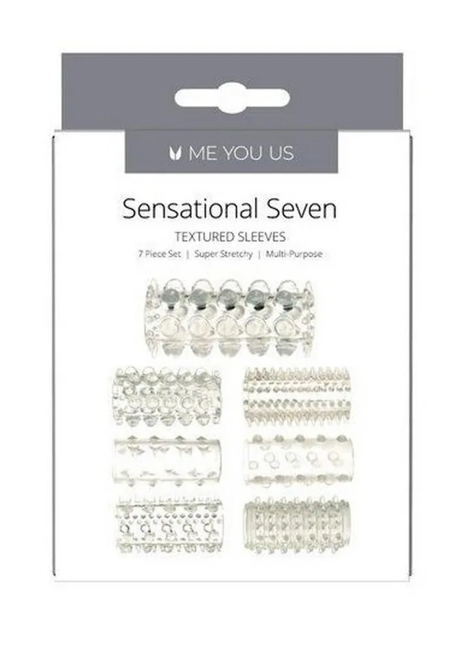 Male Sex Toys Me You Us ME YOU US Sensational Seven Textured Sleeves Kit