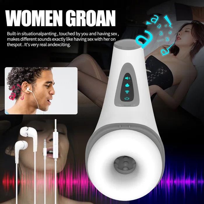 Male Sex Toys SIMU HAPPPY Automatic Powerful Sucking Male Masturbator Cup Heating Vibration Orgasm Sex Toys
