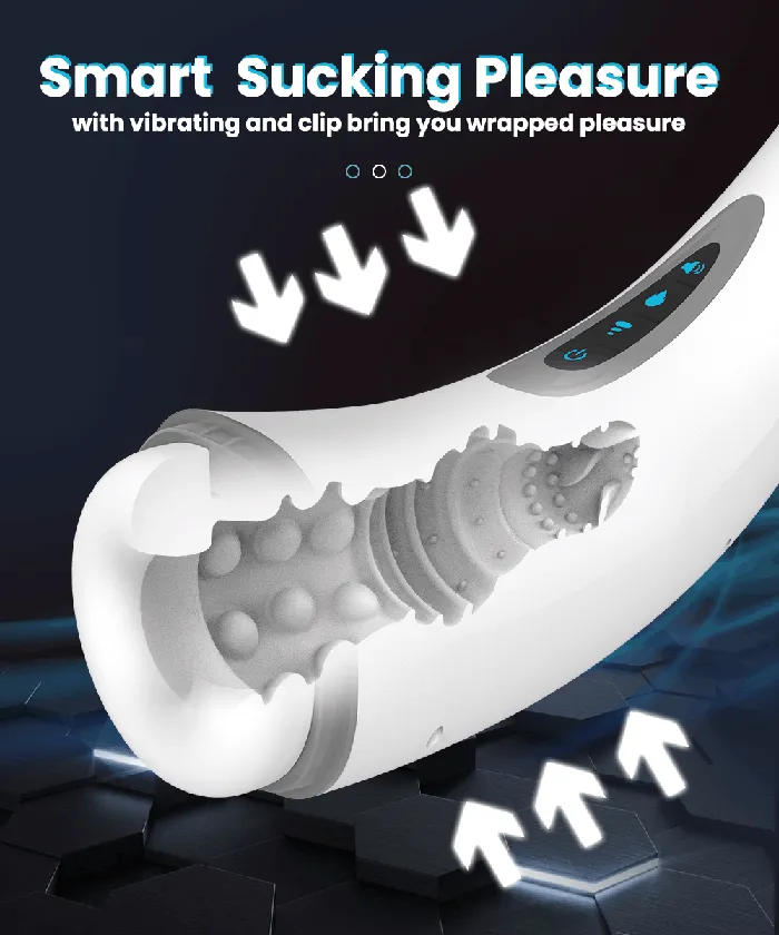 Male Sex Toys SIMU HAPPPY Automatic Powerful Sucking Male Masturbator Cup Heating Vibration Orgasm Sex Toys