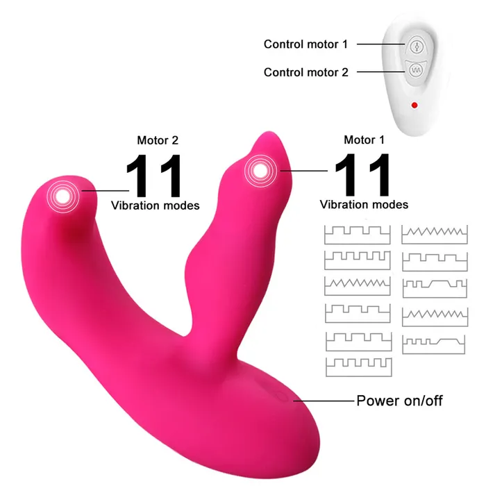 Male Sex Toys Sorlove 2 IN 1 Anal Clitoris Stimulator Separate Control 1111 Mode For Female