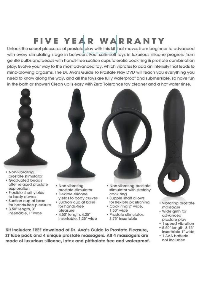 Male Sex Toys Zero Tolerance Zero Tolerance Intro to Prostate Silicone with Movie and Lube Male Sex Toys Zero Tolerance Zero Tolerance Intro to Prostate Silicone with Movie and Lube