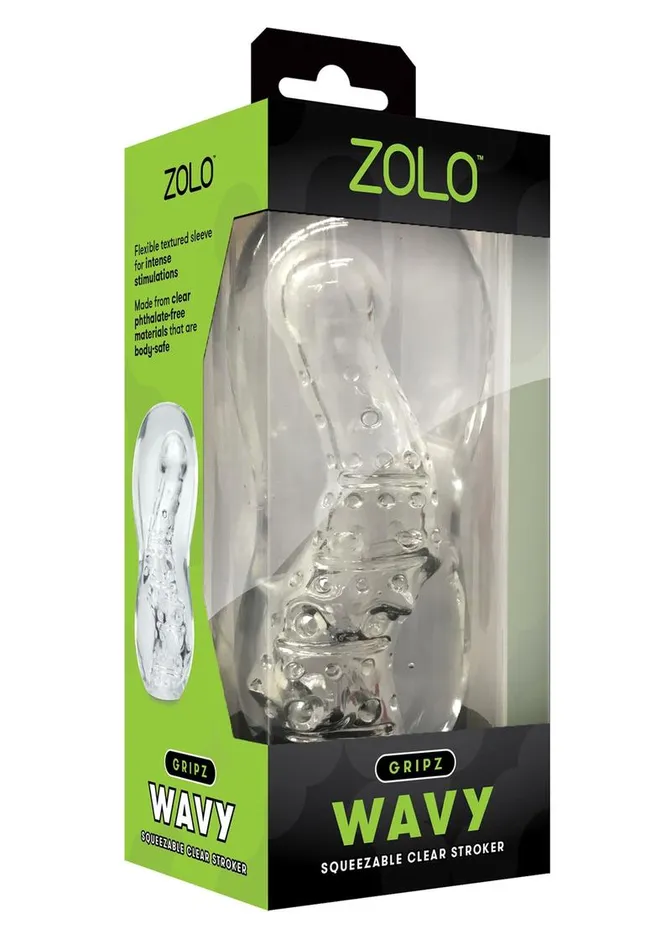 Male Sex Toys ZOLO Gripz Wavy Stroker Masturbator Zolo