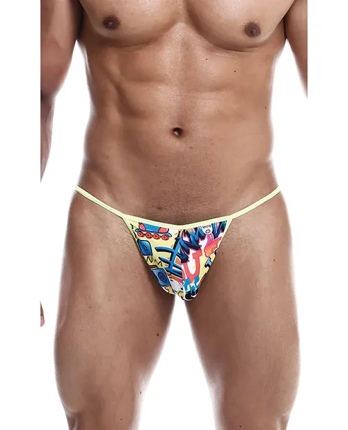 Malebasics Corp Male Sex Toys Male Basics Sinful Hipster Music T Thong Print XL
