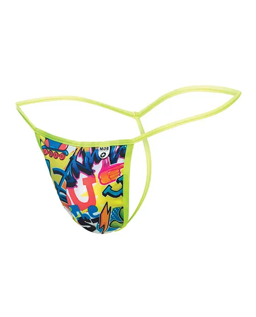 Malebasics Corp Male Sex Toys Male Basics Sinful Hipster Music T Thong Print XL