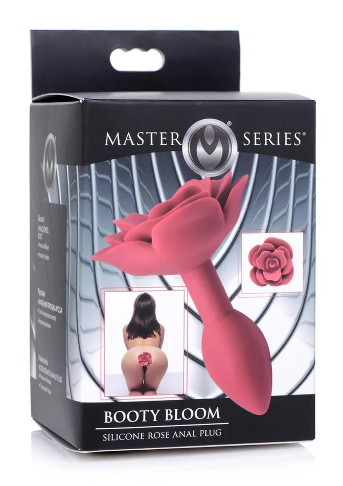Master Series Booty Bloom Silicone Rose Anal Plug Master Series Male Sex Toys