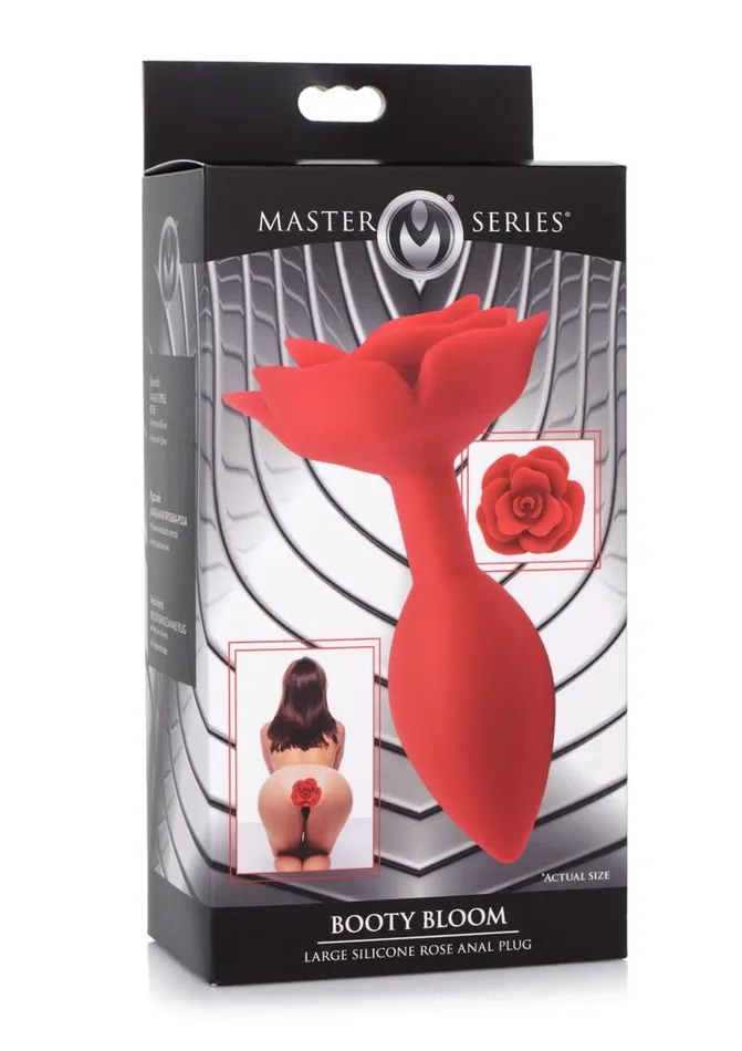 Master Series Booty Bloom Silicone Rose Anal Plug Master Series Male Sex Toys