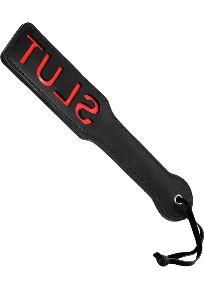 Master Series Crimson Tied Slut Steel Enforced Spanking Paddle Master Series Crimson Tied Male Sex Toys