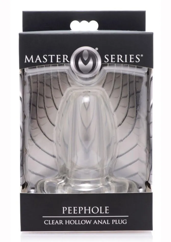 Master Series Master Series Peephole Clear Hollow Anal Plug Male Sex Toys