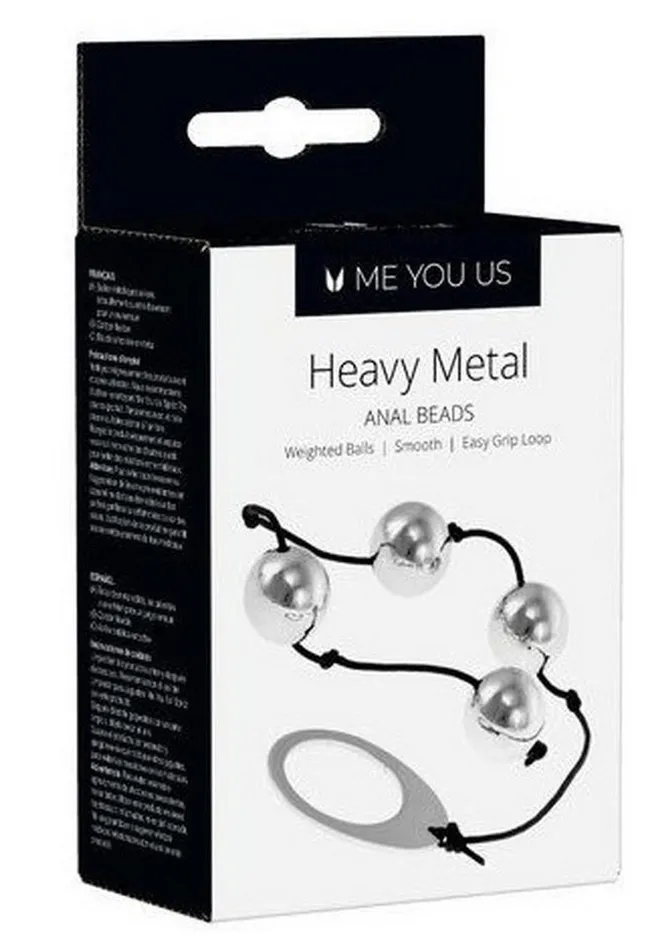 Me You Us Male Sex Toys ME YOU US Heavy Metal Anal Beads
