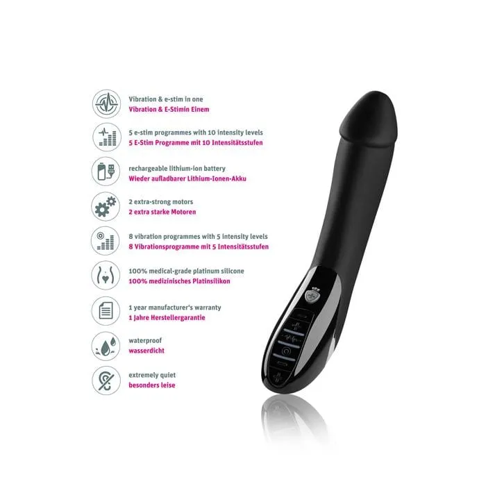 Mystim Gmbh Vibrators Mystim Tickling Truman wVibration EStim Black Edition