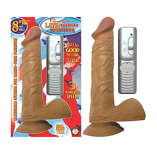 Nasstoys Female Sex Toys Latin American Whoppers Straight Vibrating Dong With Balls