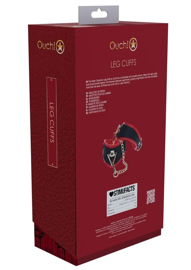Ouch Couples Ouch Milan Collection Leg Cuffs