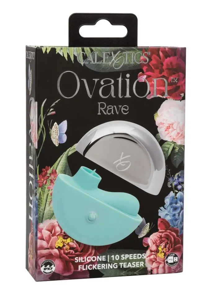 Ovation Female Sex Toys Ovation Rave Rechargeable Silicone Flickering Clitoral Stimulator