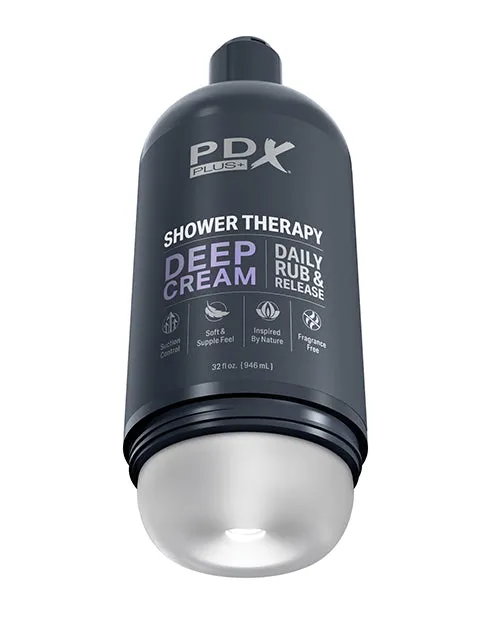 PDX Plus Shower Therapy Deep Cream Frosted Pdx Brands Male Sex Toys