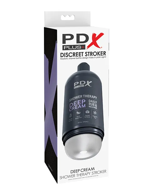 PDX Plus Shower Therapy Deep Cream Frosted Pdx Brands Male Sex Toys