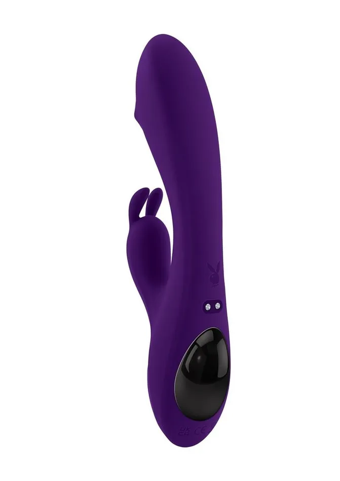 Playboy Female Sex Toys Playboy On Repeat Rechargeable Silicone Rabbit Vibrator