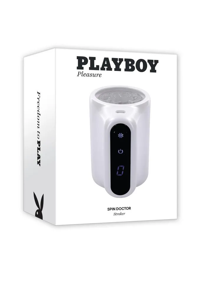 Playboy Spin Doctor Rechargeable Dual End Masturbator Playboy Male Sex Toys