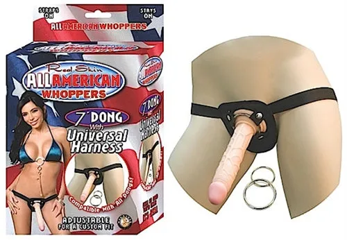 RealSkin All American Whoppers Dildo w Universal Harness Nasstoys Female Sex Toys
