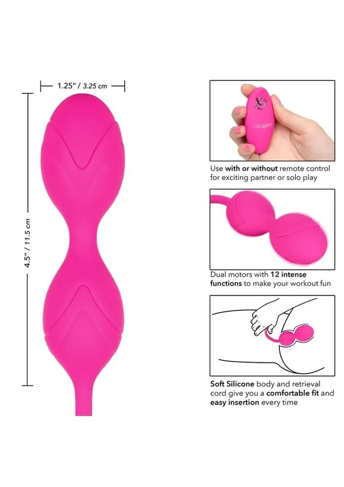 Remote Controlled Vibes Female Sex Toys Dual Motor Kegel System Rechargeable Vibrating Silicone Kegel Balls with Remote Control Remote Controlled Vibes Female Sex Toys Dual Motor Kegel System Rechargeable Vibrating Silicone Kegel Balls with Remote Control