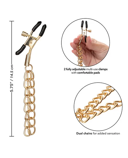 Ride em Premium Denim Collection Nipple Clamps California Exotic Novelties Female Sex Toys