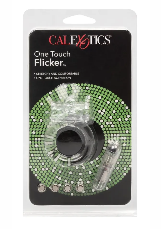 Rings Couples One Touch Flicker Vibrating Cock Ring