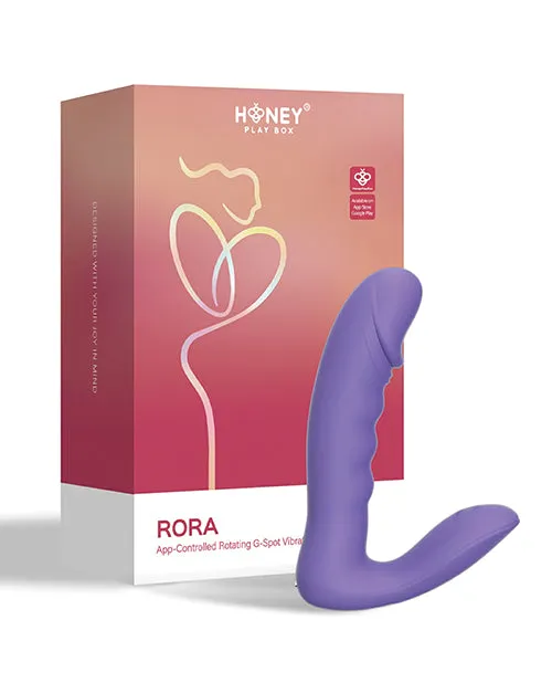 RORA AppControlled Rotating GSpot Clitoral Vibrator Purple Uc Global Trade INChoney Play B Vibrators