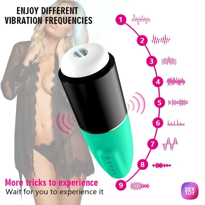 Rotation Suction Male Masturbators Real Person Voice Rechargeable ADLTOYFUN Dildos