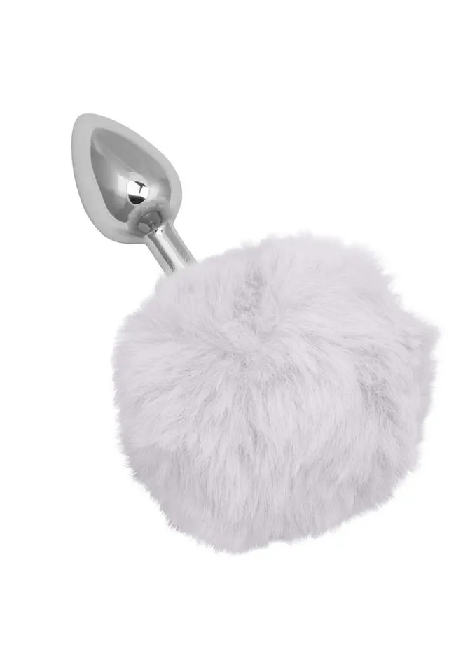 Running Wild Male Sex Toys Running Wild Faux Fur Bunny Tail and Metallic Anal Plug