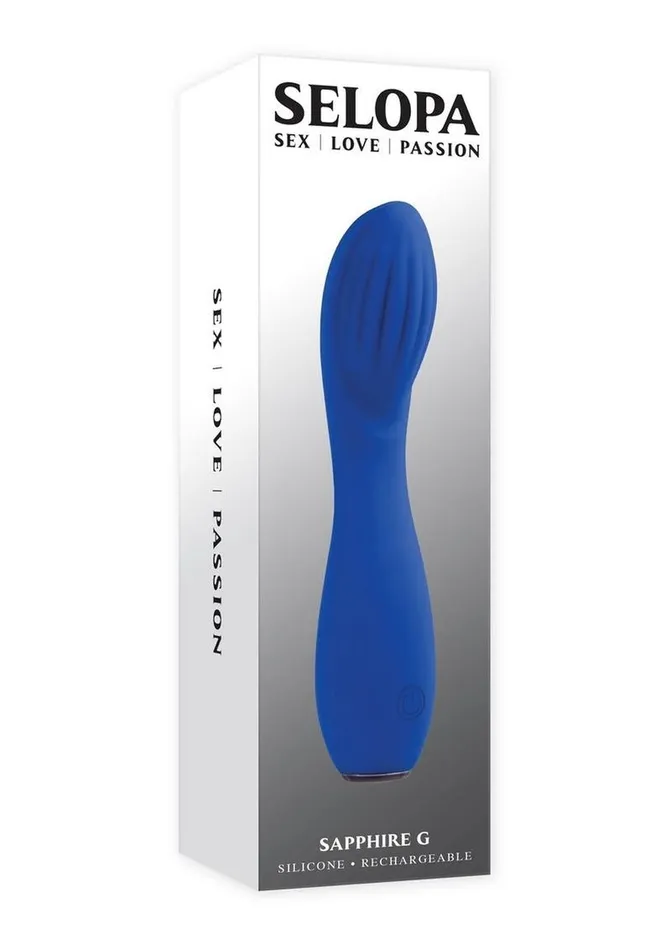 Selopa Sapphire G Rechargeable Silicone Vibrator Selopa Female Sex Toys