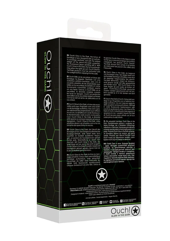 Shots America Breathable Ball Gag Glow In The Dark Dildos