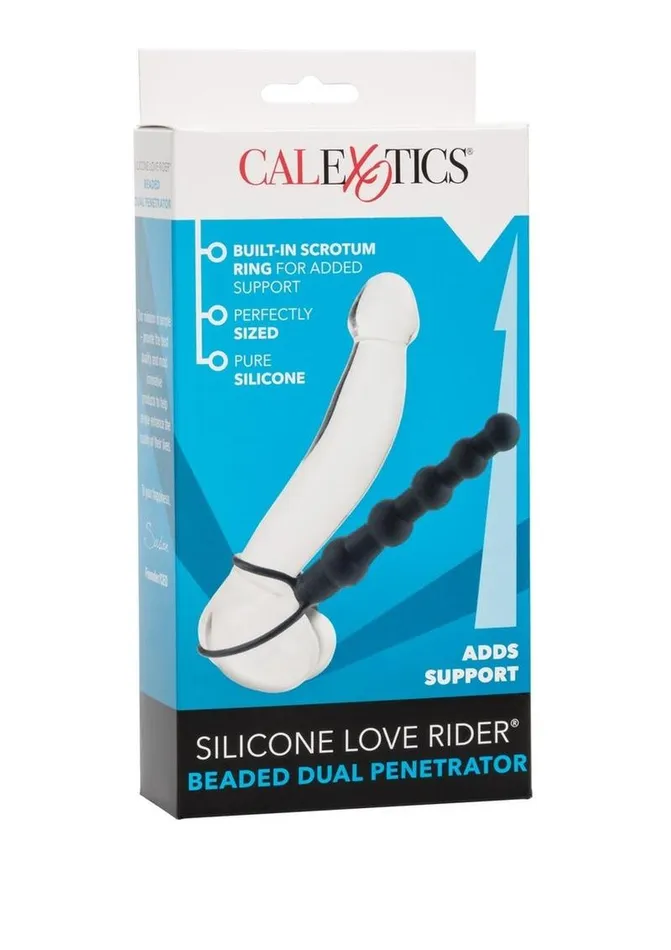 Silicone Love Rider Beaded Dual Penetrator Extensions Female Sex Toys