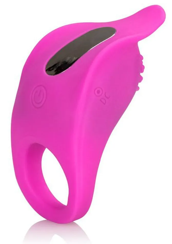 Silicone Rechargeable Teasing Enhancer Cockring Waterproof Couples Enhancers Female Sex Toys