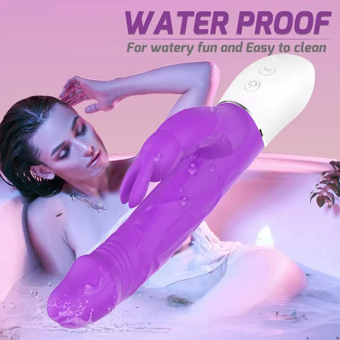 Sorlove Female Sex Toys Silicone Realistic Dildo Rabbit Vibrator with 9 Strong Vibrations