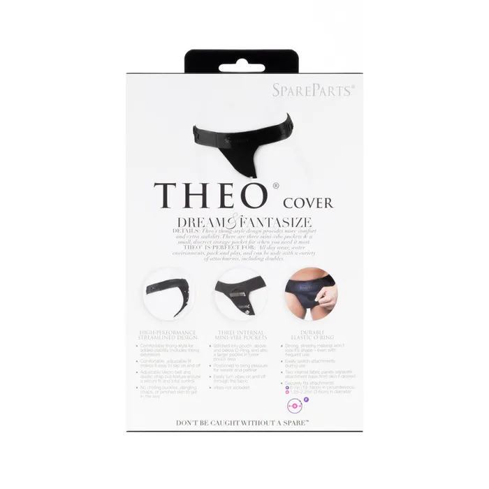 SpareParts HardWear Anal SpareParts Theo Cover Underwear Harness Black Size B Nylon