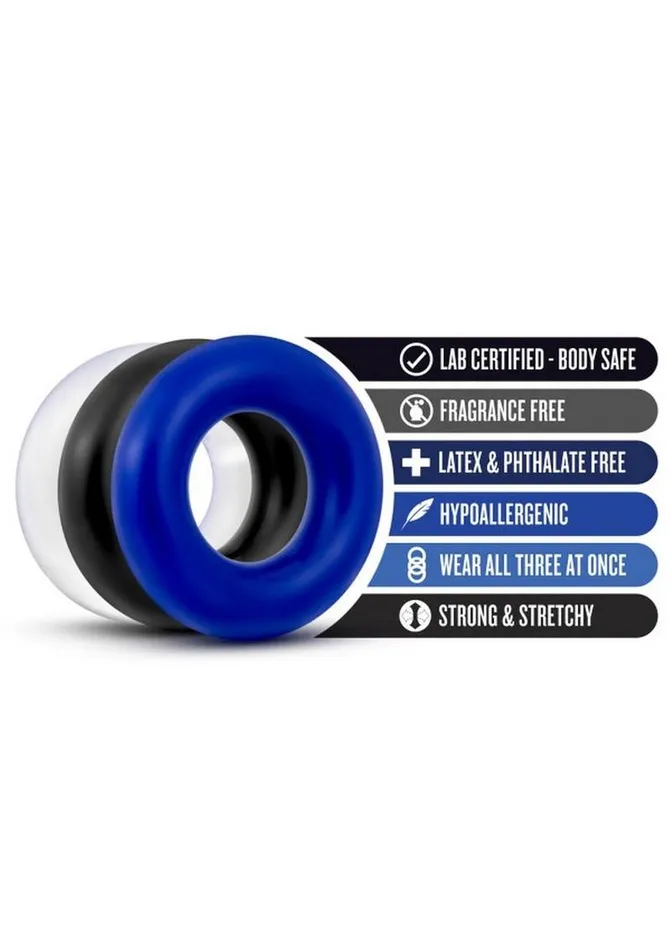 Stay Hard Dildos Stay Hard Donut Cock Rings Assorted